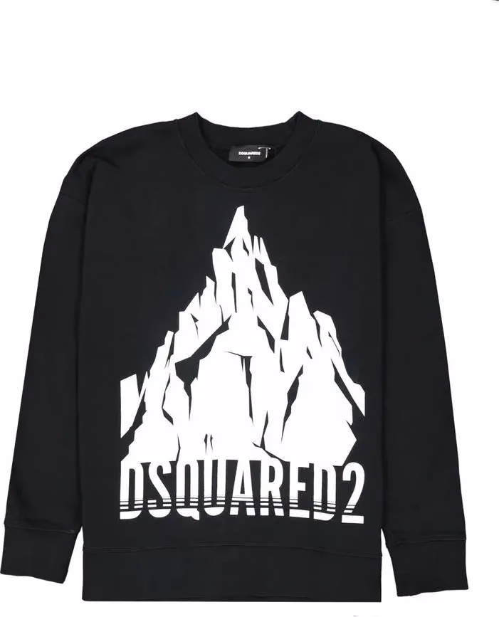 Dsquared² Black Cotton Sweatshirt