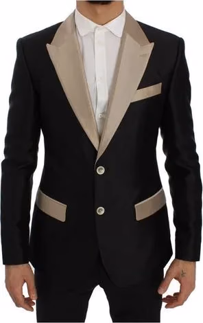 Dolce & Gabbana Black Silk Blazer