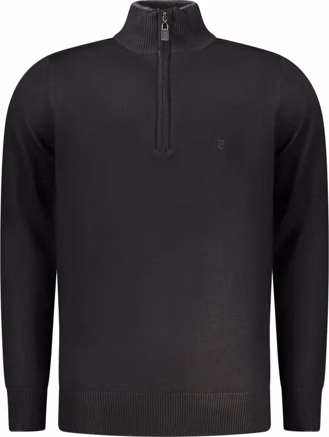 Coveri Moving Black Viscose Men's Sweater