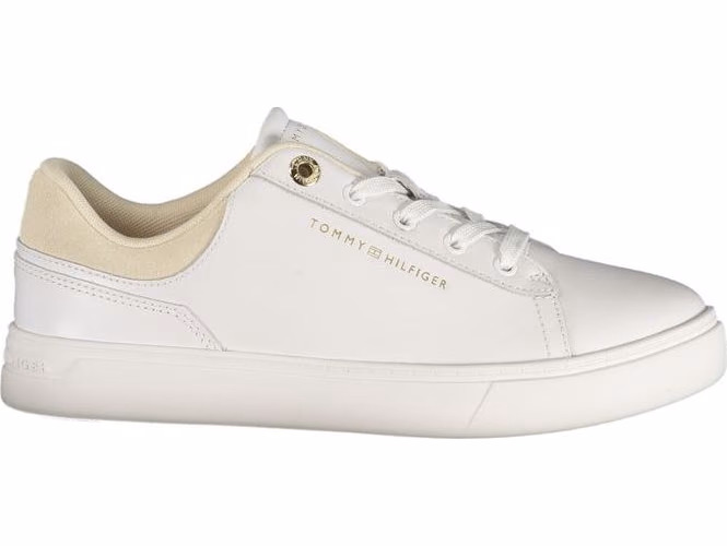 Tommy Hilfiger Bianco Polyurethane Women Sneaker