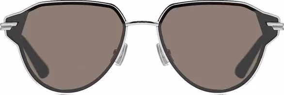 Bottega Veneta Silver Metal Sunglasses