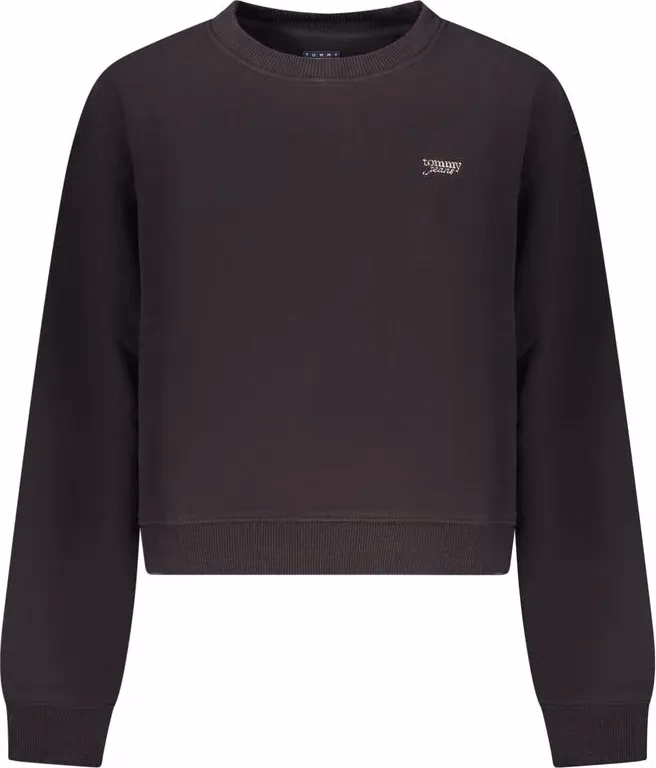 Tommy Hilfiger Black Cotton Women Sweatshirt