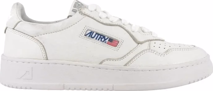 Autry White Leather Low Top Sneakers