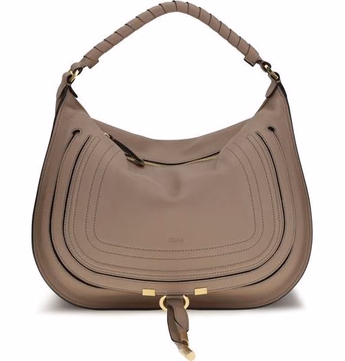 Chloé Beige Calf Leather Bos Taurus Shoulder Bag
