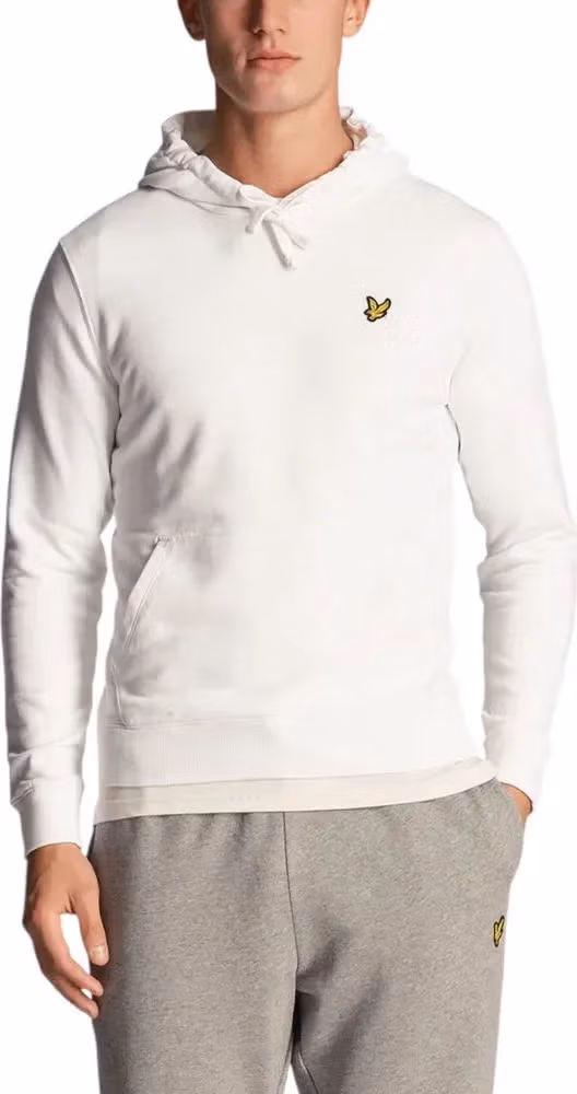 Lyle & Scott White Cotton Hoodie