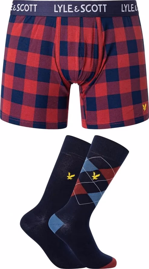 Lyle & Scott Bordeaux Cotton Boxers
