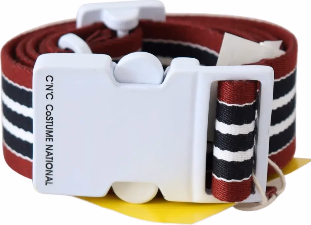 Costume National Black Cotton And Canvas Regular Belt