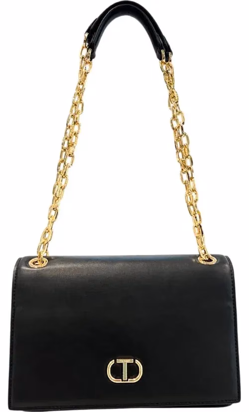 Twinset Black PU Women Crossbody Bag