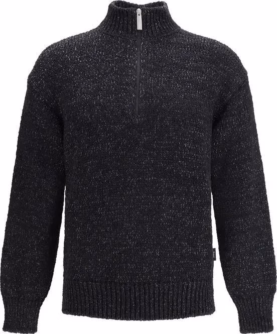 LAMINAR Black Cotton Sweatshirt