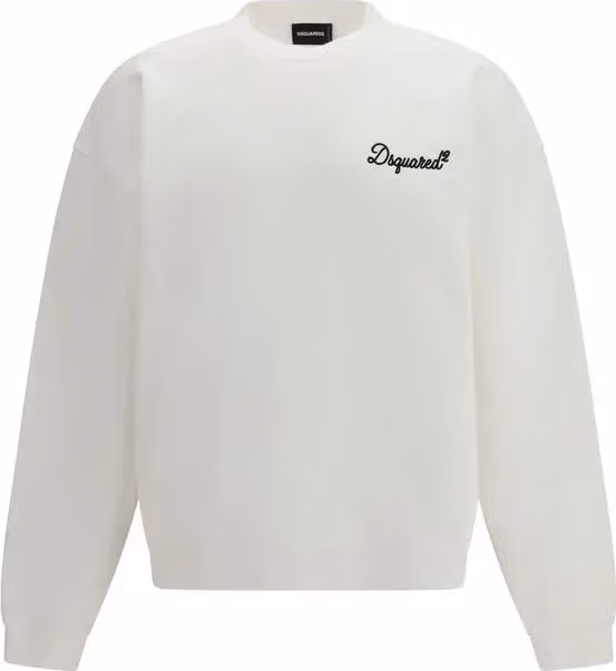 Dsquared² White Cotton Sweatshirt