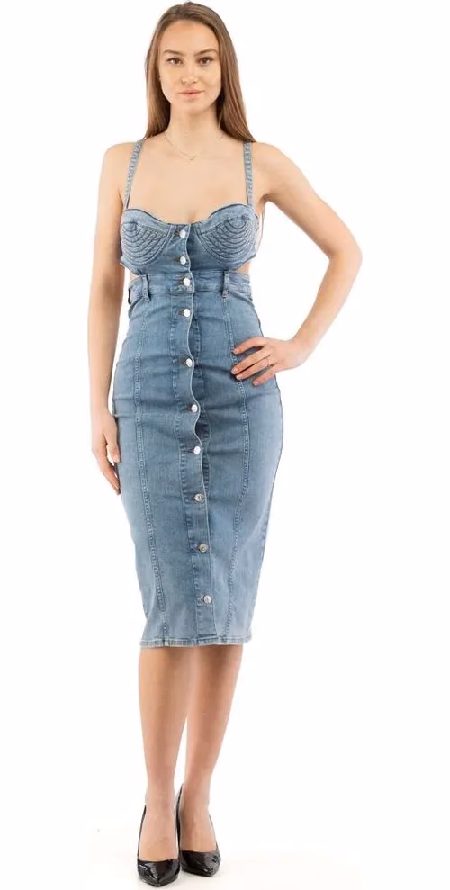 Moschino Multicolor Cotton Casual Dress