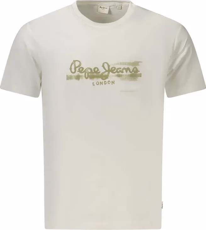 Pepe Jeans Bianco Cotton Men T-Shirt
