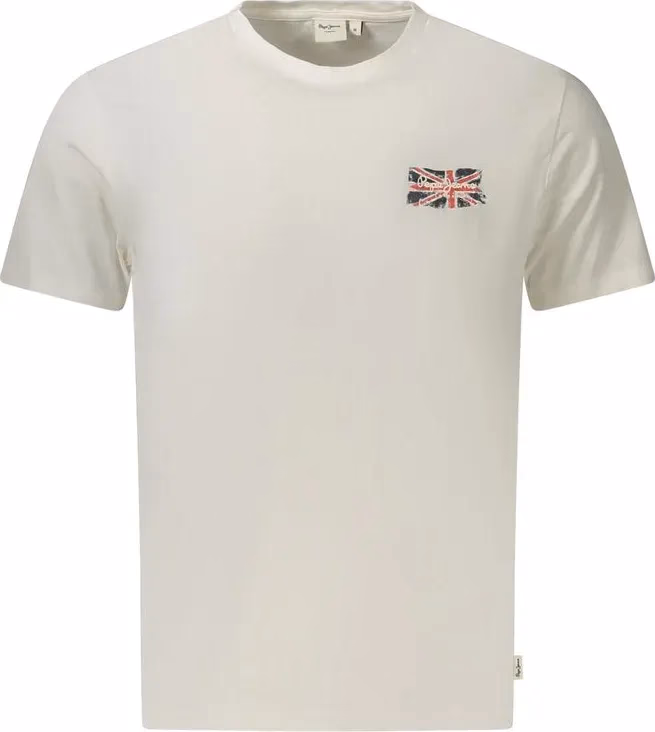 Pepe Jeans Bianco Cotton Men T-Shirt