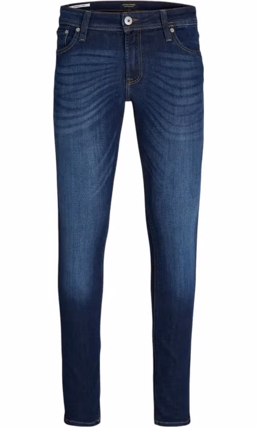 Jack Jones Blue Cotton Skinny Jeans