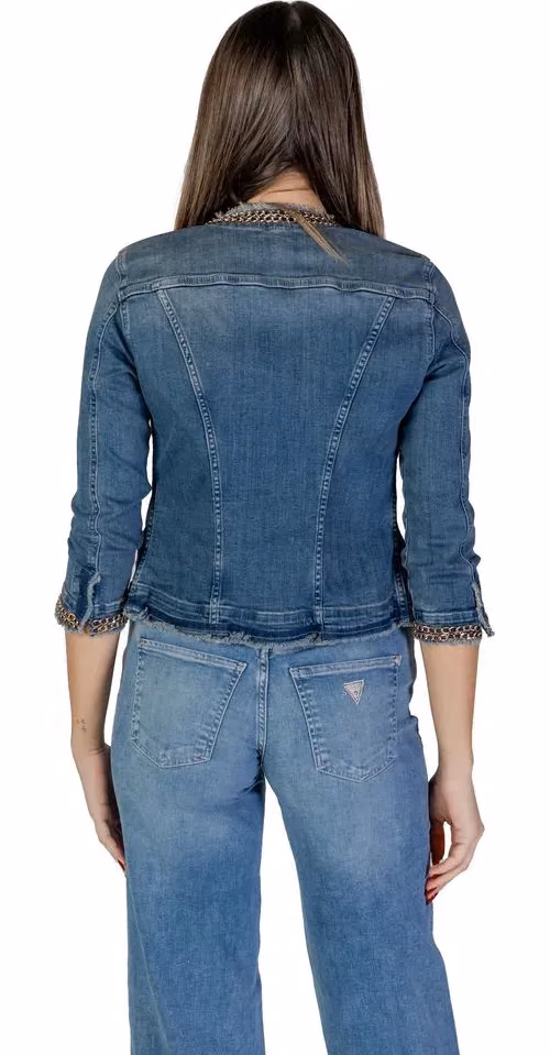 Liu Jo Light Blue Cotton Denim Jacket