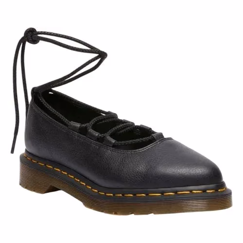 Dr. Martens Black Leather Platform Pumps