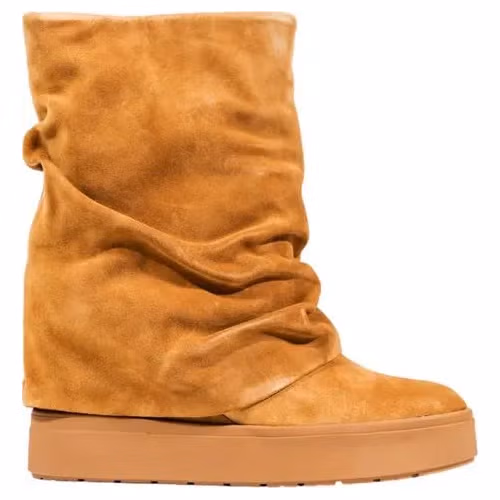 Guess Beige Suede Leather Ankle Boots