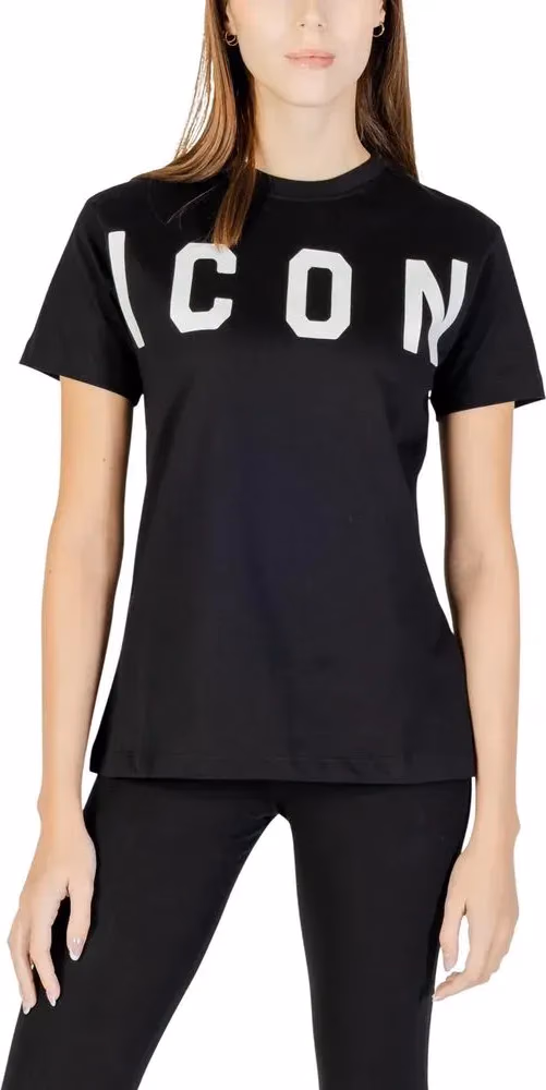 Icon Black Cotton T-Shirt