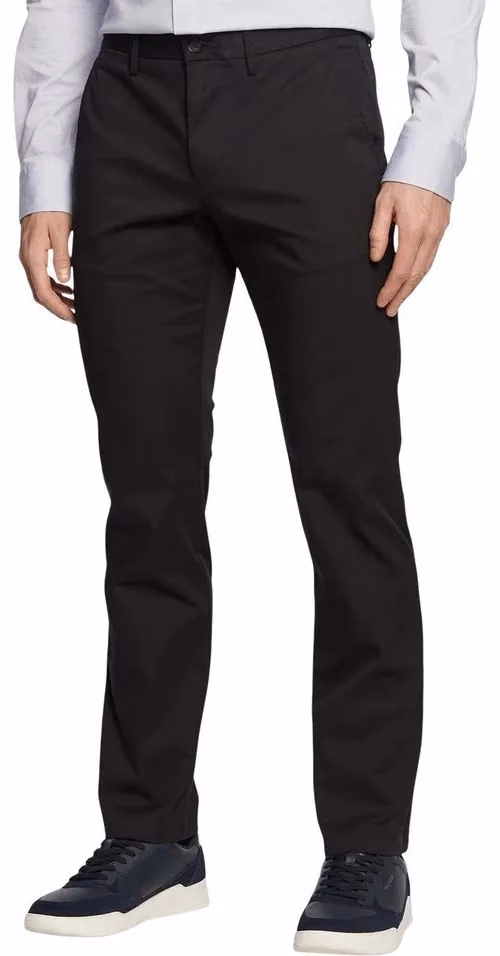 Tommy Hilfiger Black Recycled Cotton Casual Pants