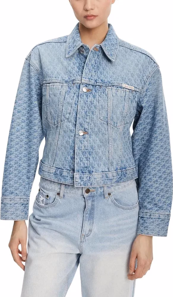 Calvin Klein Jeans Light Blue Cotton Denim Jacket