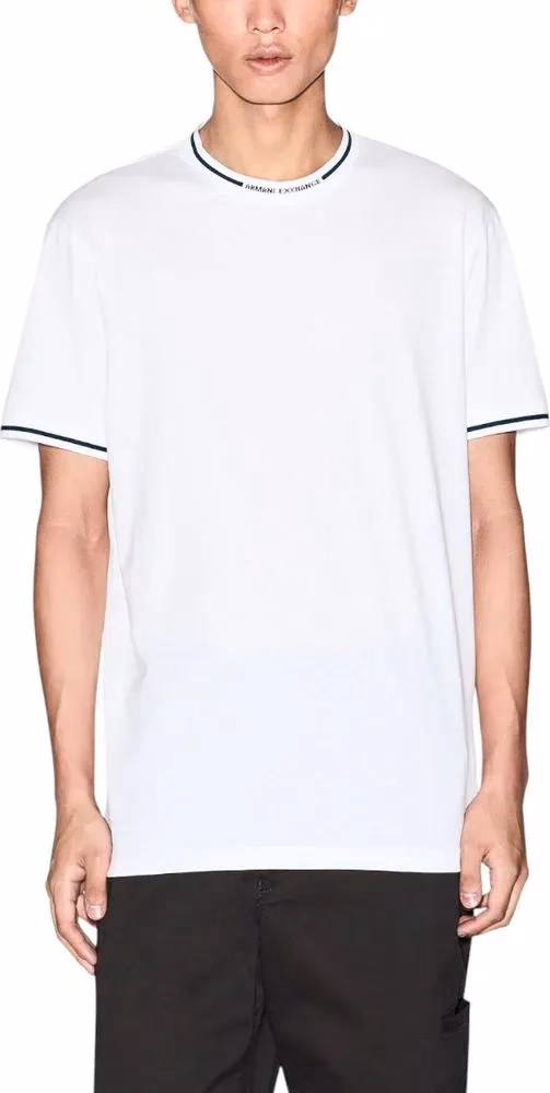 Armani Exchange White Cotton T-Shirt