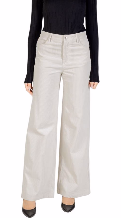 Liu Jo Beige Cotton Casual Pants