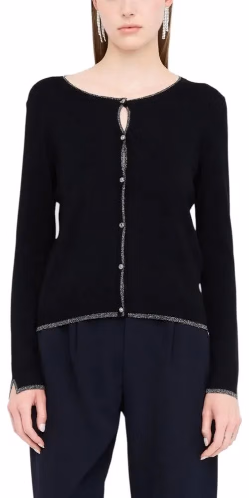 Liu Jo Black Textile Cardigan