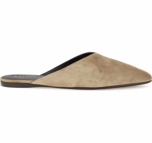 Herbert Levine Beige Calf Leather Bos Taurus Mules