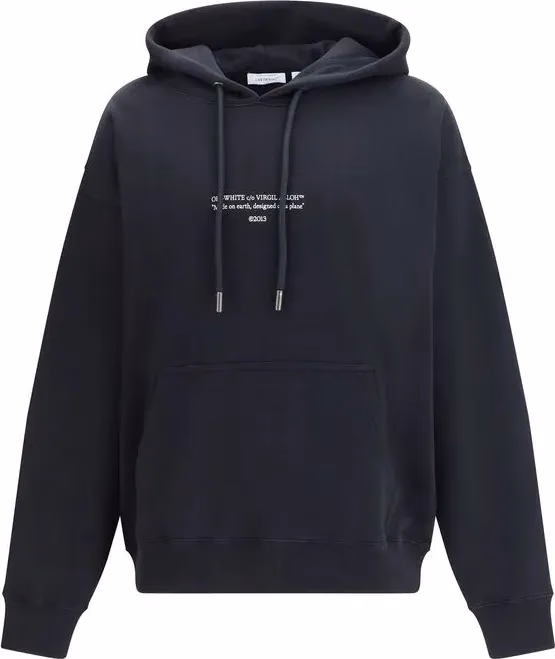 Off-White Black Cotton Sweatshirt