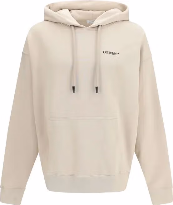 Off-White Beige Cotton Sweatshirt