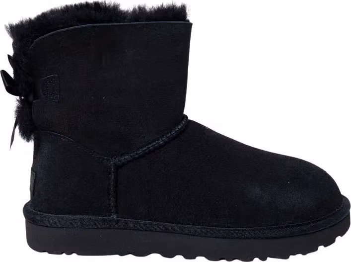UGG Black Suede Leather Ankle Boots