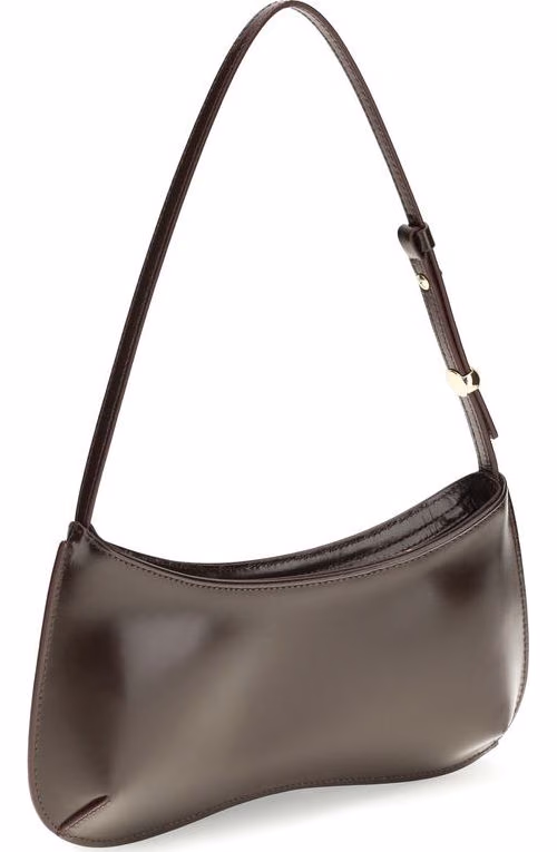 Jacquemus Brown Calf Leather Bos Taurus Shoulder Bag