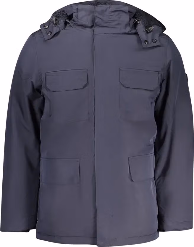 U.S. Grand Polo Blue Polyester Men's Parka Jacket