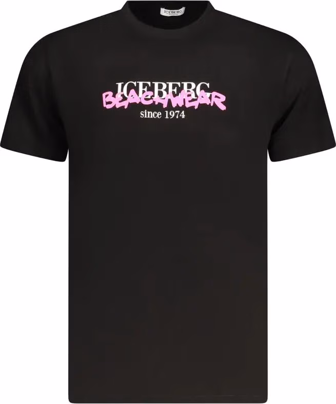 Iceberg Neon Cotton Men T-Shirt