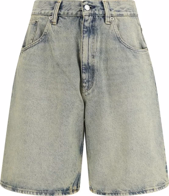 Sunflower Blue Cotton Bermuda Shorts