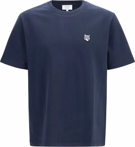 Maison Kitsuné Blue Cotton T-Shirt