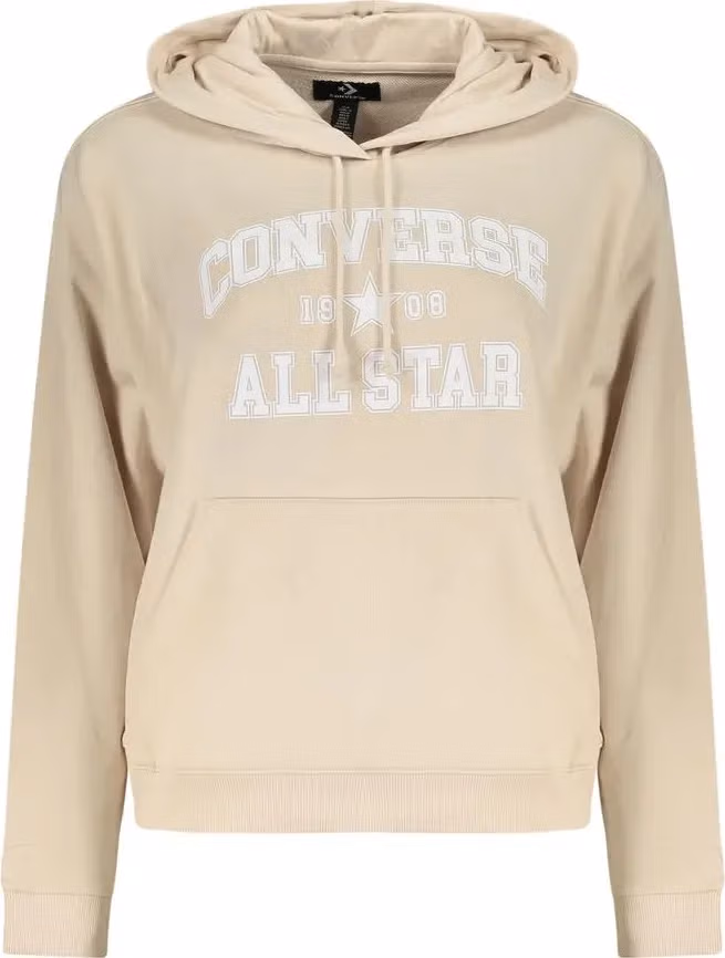 Converse Beige Cotton Women's Hoodie