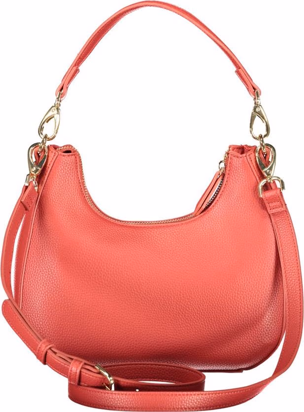 Mario Valentino Rosso Polyurethane Women's Bag with Removable Shoulder Strap