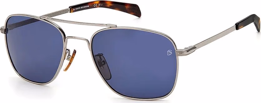 David Beckham Gray Metal Sunglasses