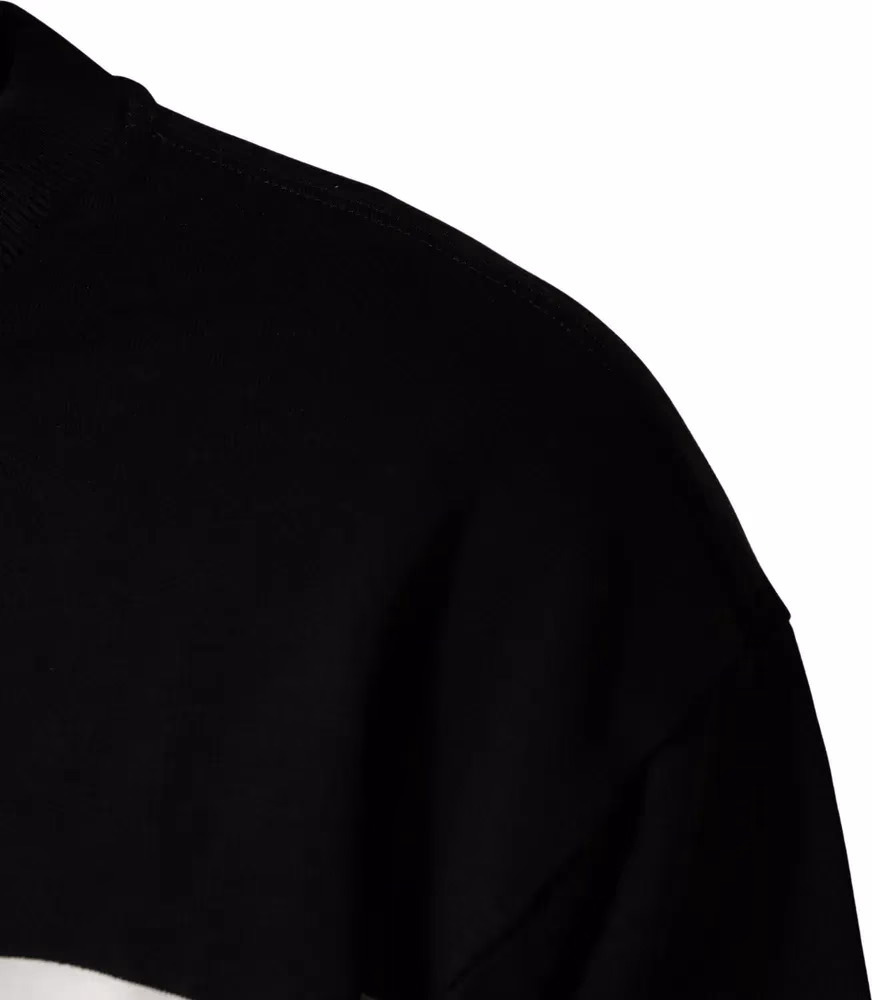 Dolce & Gabbana Black Logo Milano Cotton Sweatshirt Sweater