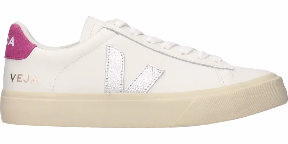 Veja White Leather Low Top Sneakers