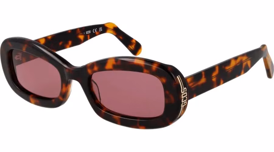 GCDS Brown Plastic Sunglasses