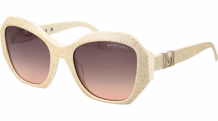Marciano by Guess Beige Plastic Sunglasses