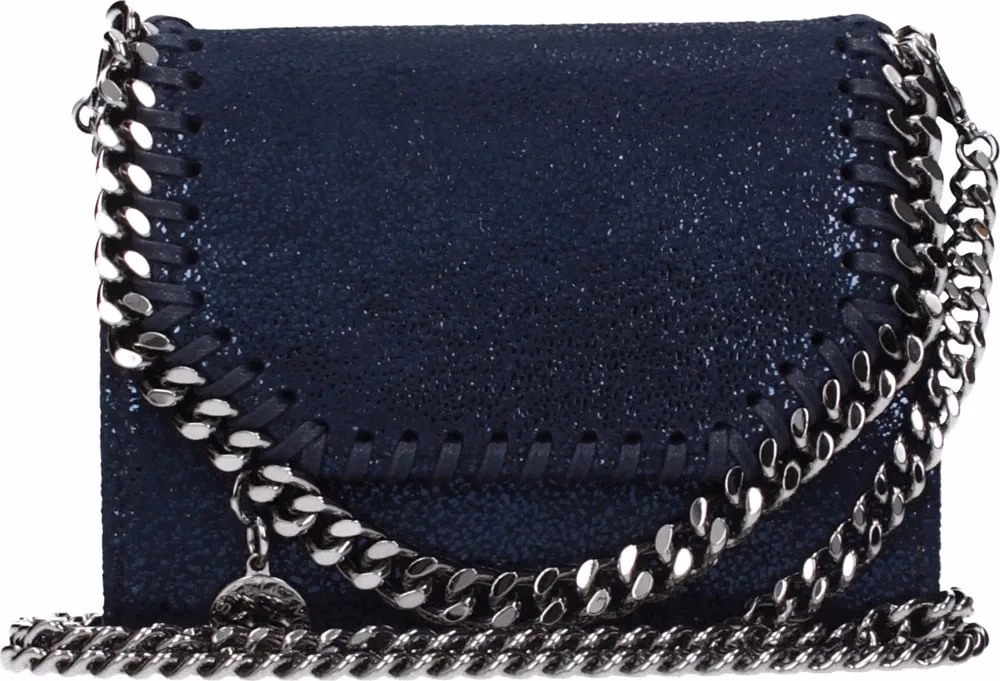 Stella McCartney Blue Leather Wallet