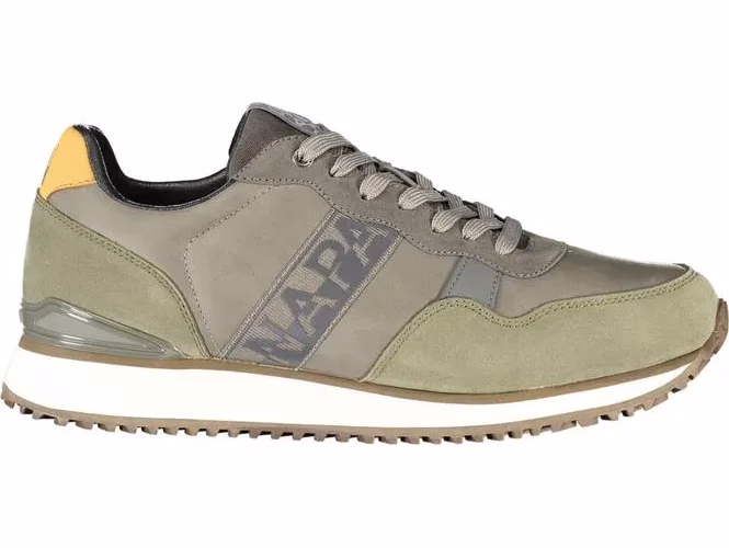 Napapijri Grey Polyester Men's Sneaker