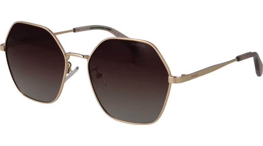 Polaroid Gold Metal Sunglasses