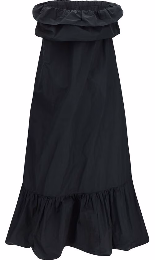 Saint Laurent Black Polyester Casual Dress