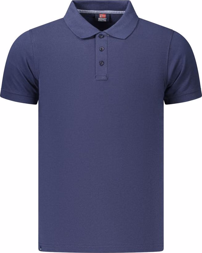 Norway 1963 Blue Cotton Men's Polo Shirt