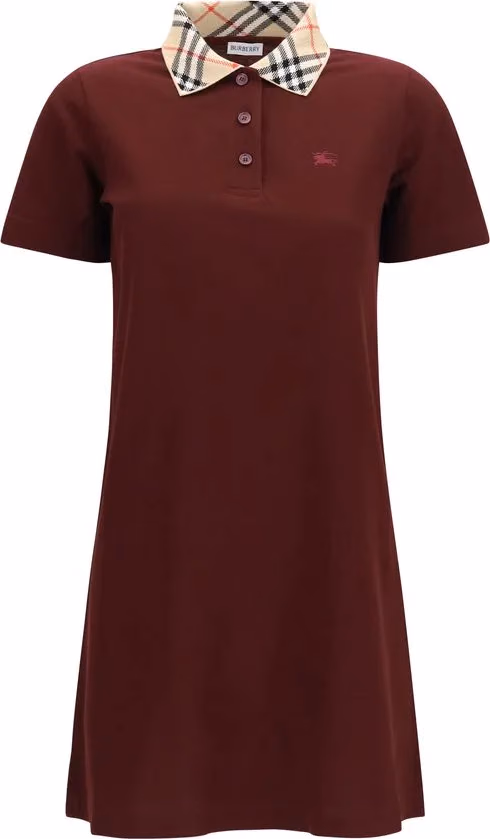 Burberry Bordeaux Cotton Casual Dress