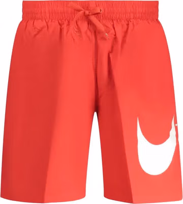 Rosso Poliestere Uomo Swim Boxer